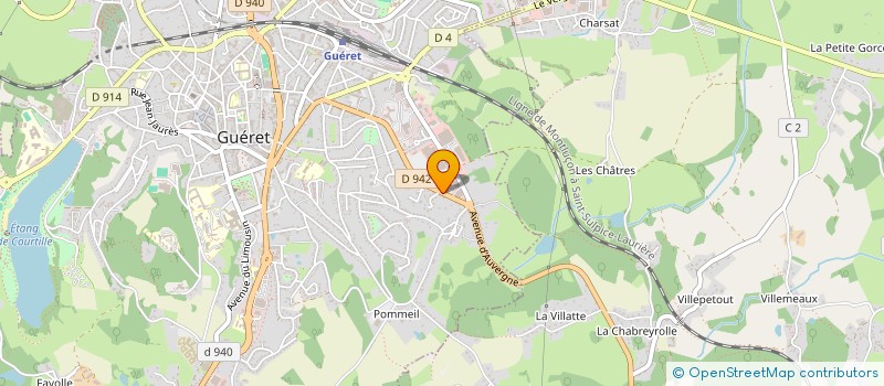 localisation de l'entreprise SECLINREST à GUERET
