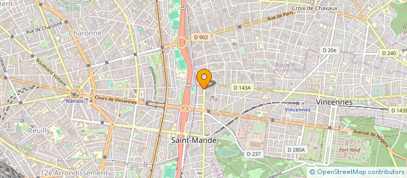 localisation de l'entreprise SECMA à SAINT-MANDE