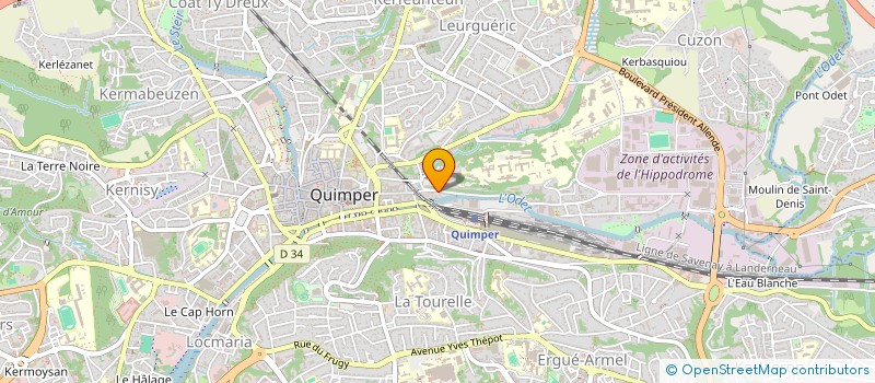 localisation de l'entreprise SECMA CABON à QUIMPER