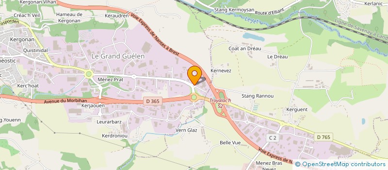 localisation de l'entreprise SECMA CABON SOLUTION VIDE à QUIMPER