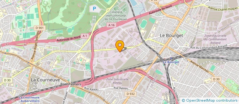 localisation de l'entreprise SECMIR à LA COURNEUVE