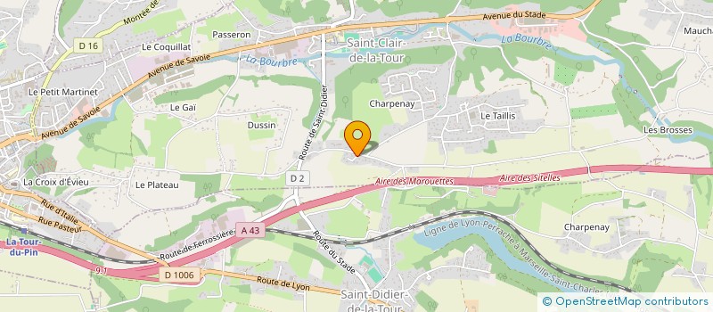 localisation de l'entreprise SECO  SAINT-CLAIR-DE-LA-TOUR