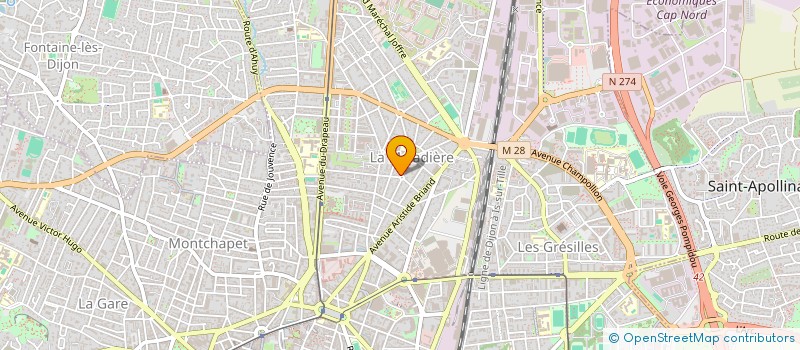 localisation de l'entreprise SECO21  DIJON