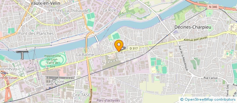 localisation de l'entreprise SECOAF à DECINES-CHARPIEU