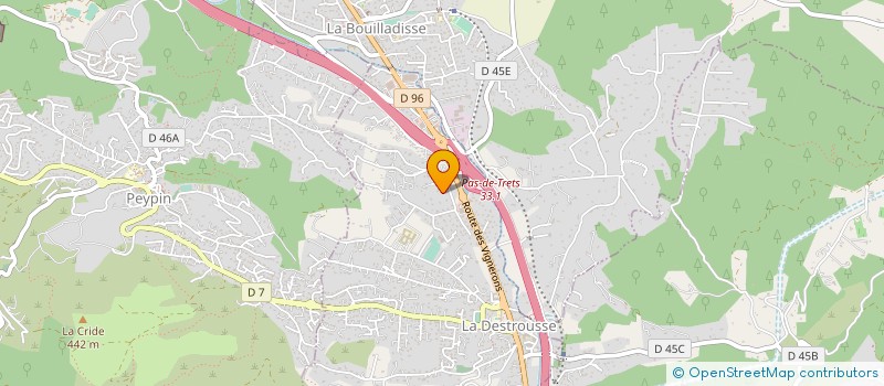 localisation de l'entreprise SECOB FORMATION  LA DESTROUSSE