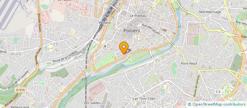 localisation de l'entreprise SECOBA à POITIERS