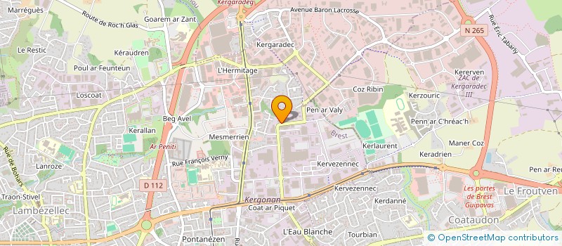 localisation de l'entreprise SECOBA  BREST