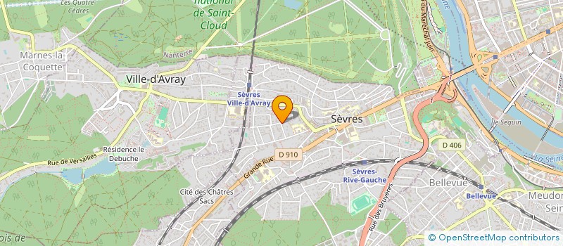 localisation de l'entreprise SECOBA à SEVRES