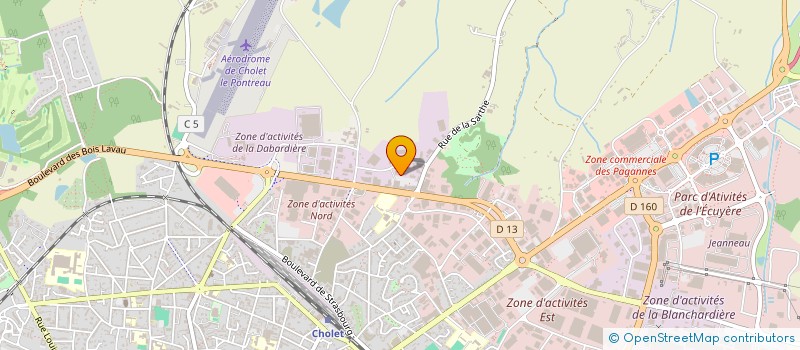 localisation de l'entreprise SECOBASE à CHOLET