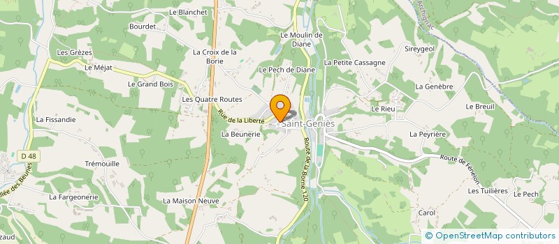 localisation de l'entreprise SECOBAT  SAINT-GENIES