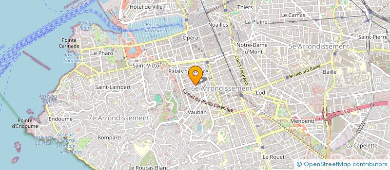 localisation de l'entreprise SECOBAT SUD à MARSEILLE