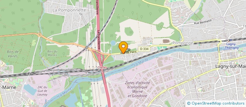 localisation de l'entreprise SECODIM  POMPONNE