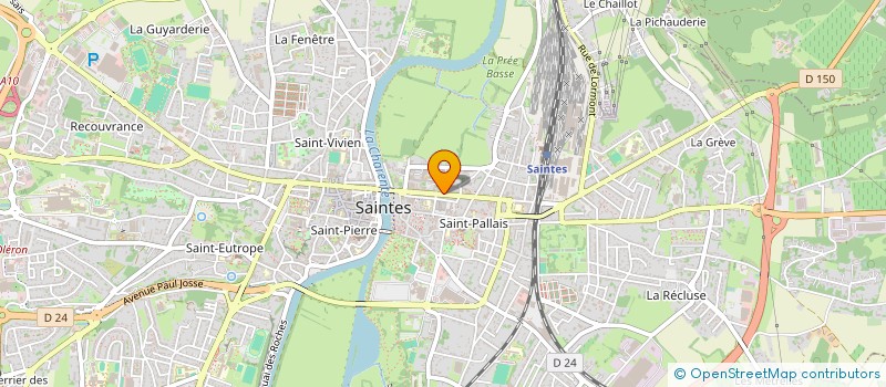 localisation de l'entreprise SECODIS à SAINTES