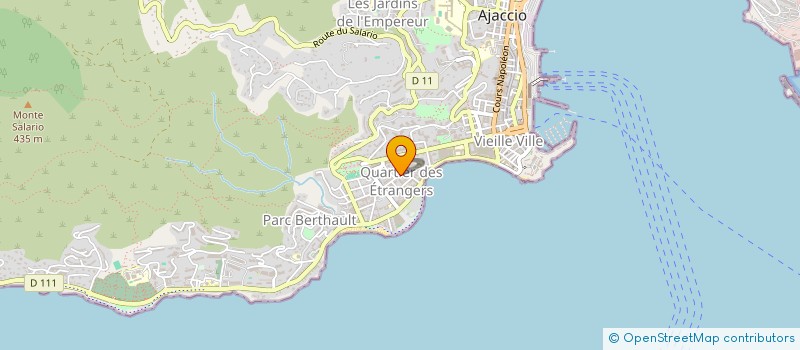 localisation de l'entreprise SECOFLOR à AJACCIO