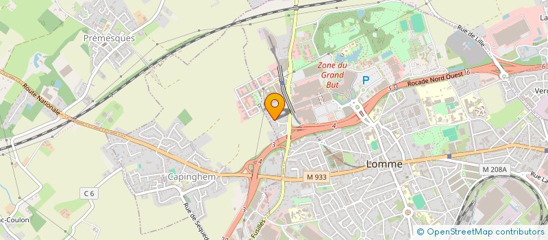 localisation de l'entreprise SECOFRUIT à LILLE