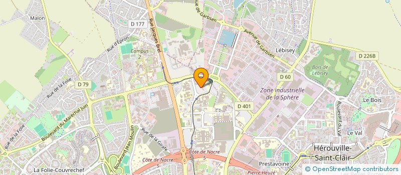 localisation de l'entreprise SECOGEC WINDSOR à CAEN