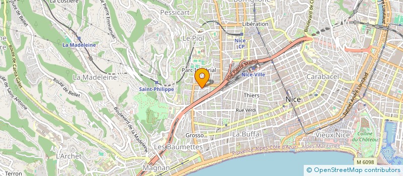localisation de l'entreprise SECOLIA à NICE