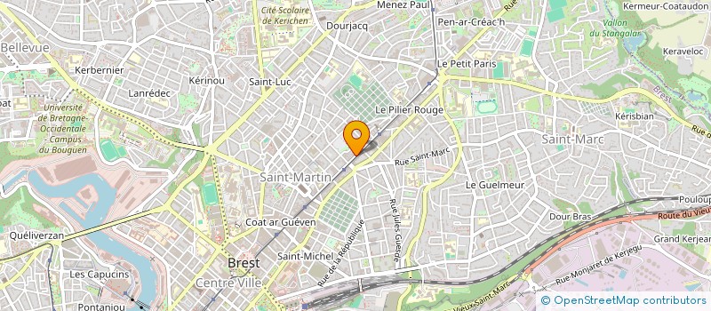 localisation de l'entreprise SECOM à BREST