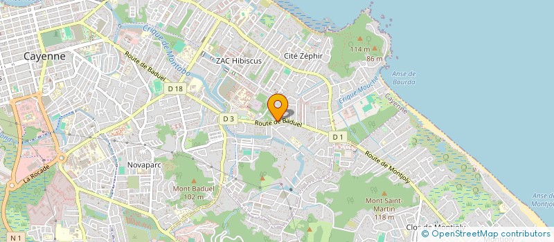 localisation de l'entreprise SECOM à CAYENNE