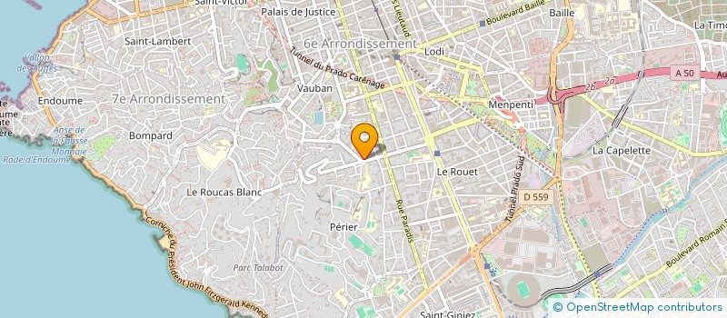 localisation de l'entreprise SECOND DEGRE  MARSEILLE