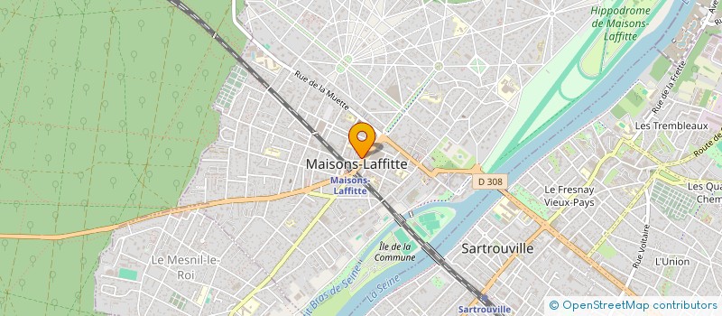 localisation de l'entreprise SECOND NATURE  MAISONS-LAFFITTE