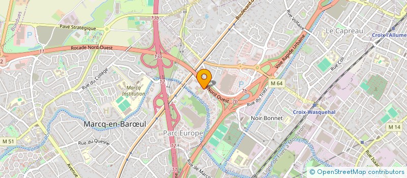 localisation de l'entreprise SECOND PAS DU CASTEL  WASQUEHAL