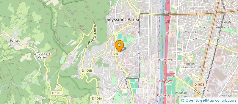 localisation de l'entreprise SECOND SOUFFLE à SEYSSINET-PARISET