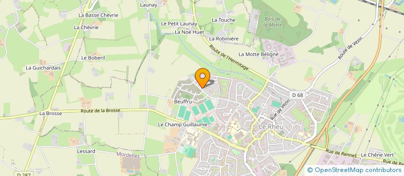 localisation de l'entreprise SECOND SOUFFLE  LE RHEU