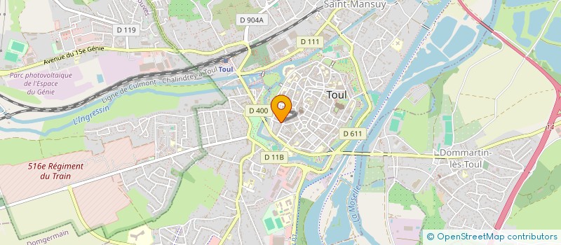 localisation de l'entreprise SECOND SOUFFLE PRECIEUX à TOUL