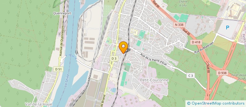 localisation de l'entreprise SECOND SOUFFLE VELOS  PETIT-COURONNE