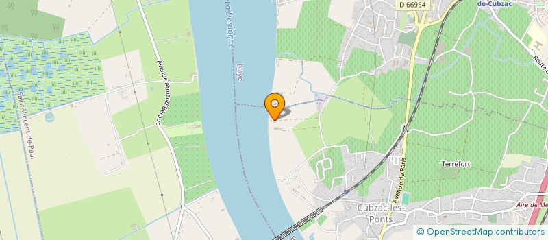 localisation de l'entreprise SECONDAT  CUBZAC-LES-PONTS