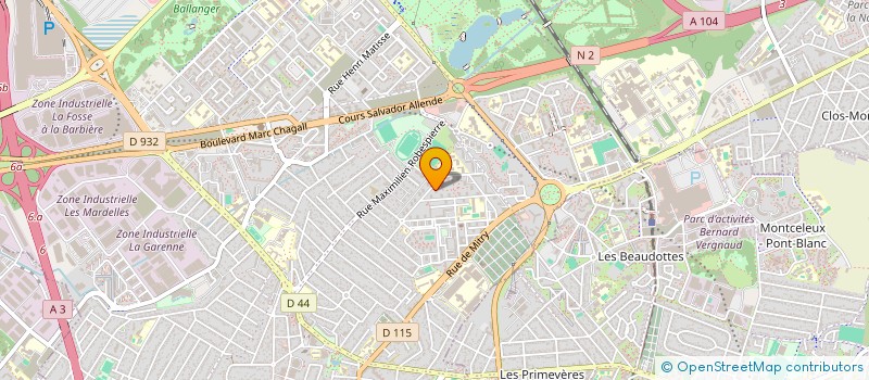 localisation de l'entreprise SECONDE CHANCE (SECHA) à AULNAY-SOUS-BOIS