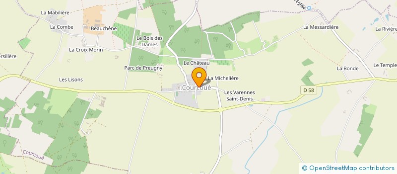 localisation de l'entreprise SECONDE NATURE  FAYE-LA-VINEUSE