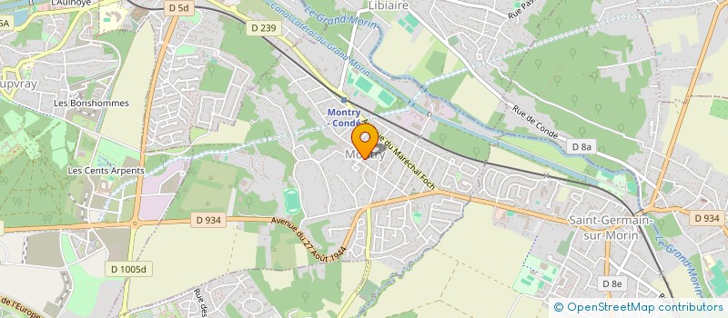 localisation de l'entreprise SECONDE NATURE  MONTRY