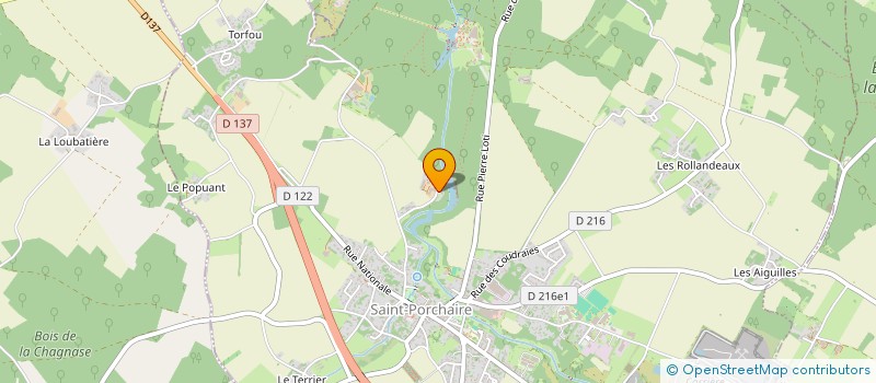 localisation de l'entreprise SECONDE NATURE  SAINT-PORCHAIRE