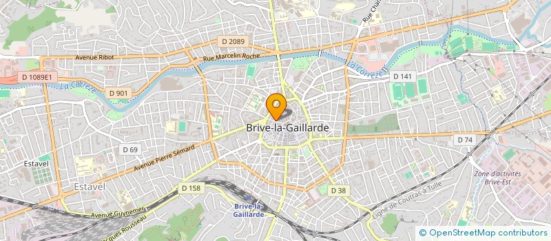 localisation de l'entreprise SECONDE PEAU- SECONDE VIE  BRIVE-LA-GAILLARDE