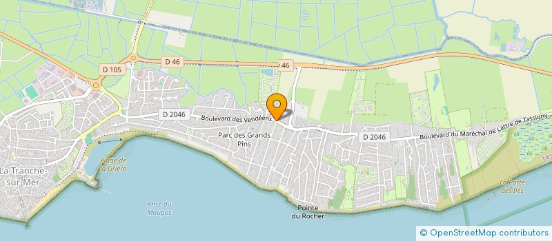 localisation de l'entreprise SECONDE VIE  LA TRANCHE-SUR-MER