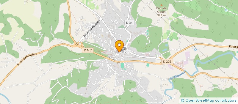 localisation de l'entreprise SECONDE VIE  TOURVES