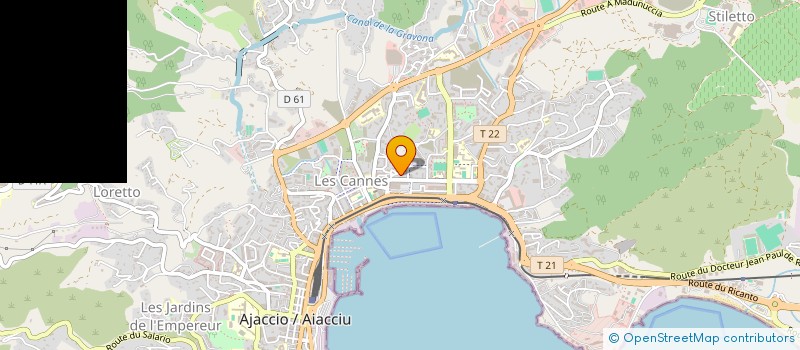 localisation de l'entreprise SECONDI-IMMO à AJACCIO