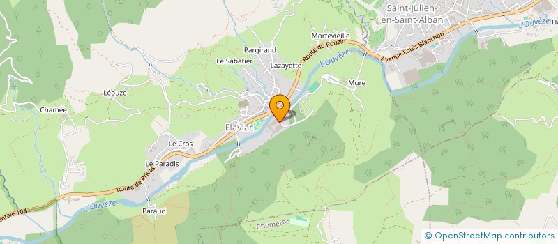 localisation de l'entreprise SECONDLY SUD-EST  FLAVIAC