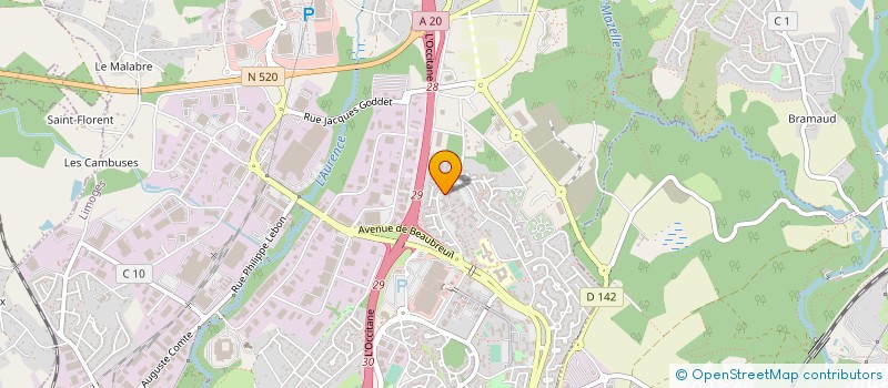 localisation de l'entreprise SECOPREV FORMATION SARL à LIMOGES