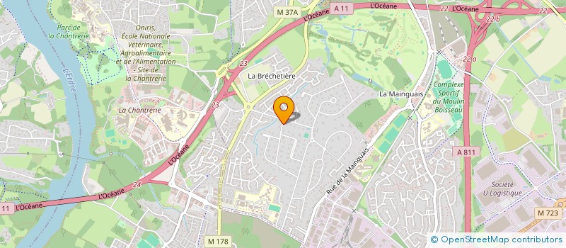 localisation de l'entreprise SECOTECH à CARQUEFOU