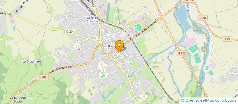 localisation de l'entreprise SECOTINE à BRIOUDE