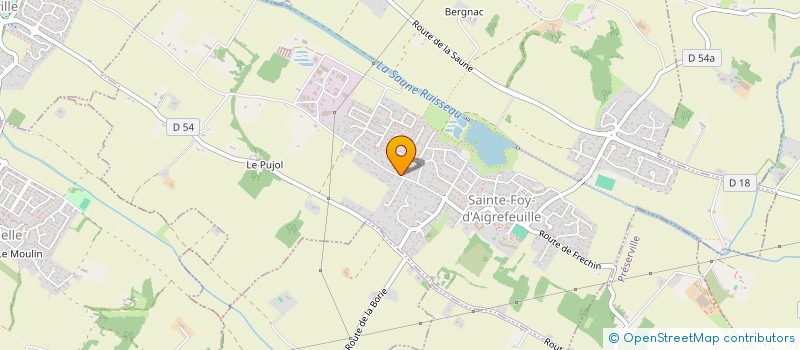 localisation de l'entreprise SECOTINE  SAINTE-FOY-D'AIGREFEUILLE