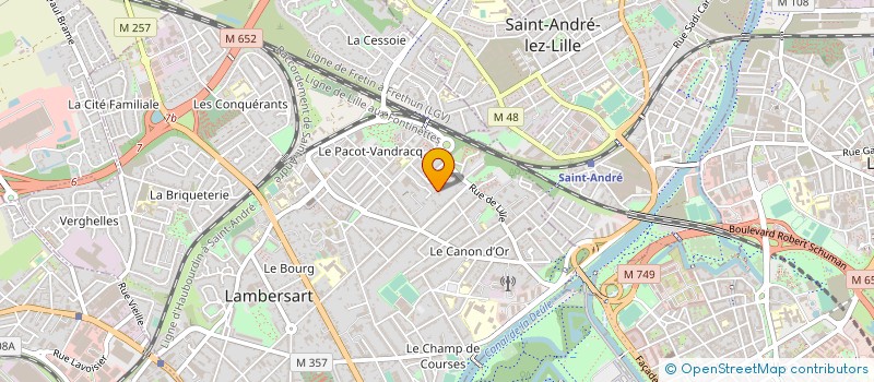 localisation de l'entreprise SECOU'RIRES à LAMBERSART