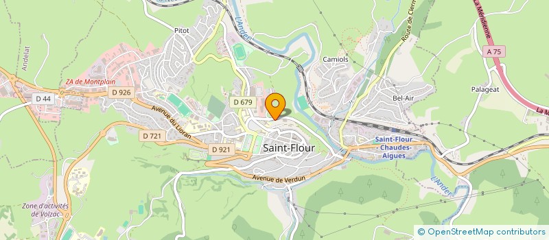 localisation de l'entreprise SECOUR POSTE FRANCE TELECOM CANTAL à SAINT-FLOUR