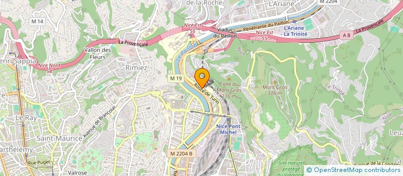 localisation de l'entreprise SECOURIR ZONE SUD à NICE