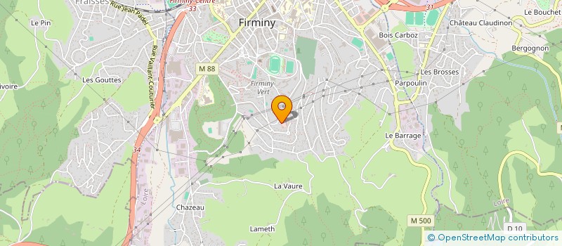 localisation de l'entreprise SECOURISTES ACTIFS DE L ADPCL  FIRMINY