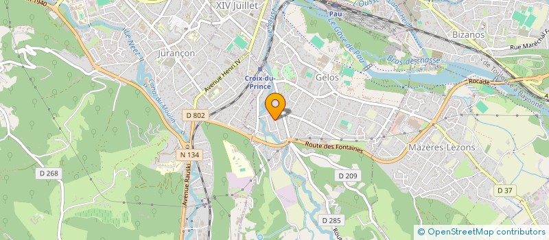 localisation de l'entreprise SECOURISTES DES PYRENEES  GELOS