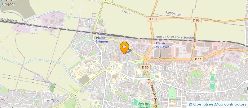 localisation de l'entreprise SECOURISTES FR CRX BLANCHE YVELINES SECO à PLAISIR